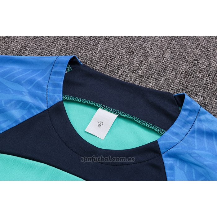 Chandal del Barcelona Manga Corta 2022-2023 Verde - Pantalon Corto